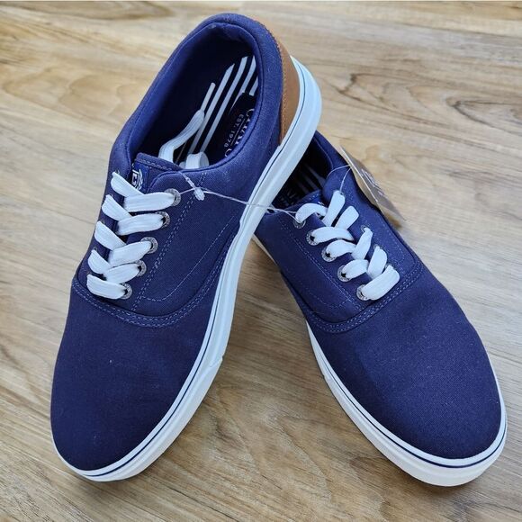 🔹️NWT Chaps Blue Chace Canvas Lace-up Sneakers Men's 10 - Picture 4 of 13